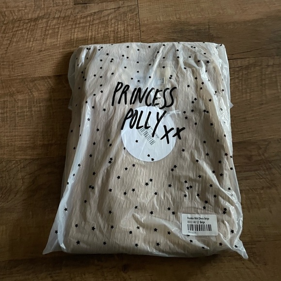 PRINCESS POLLY Frankie Mini Dress Beige - Picture 2 of 3